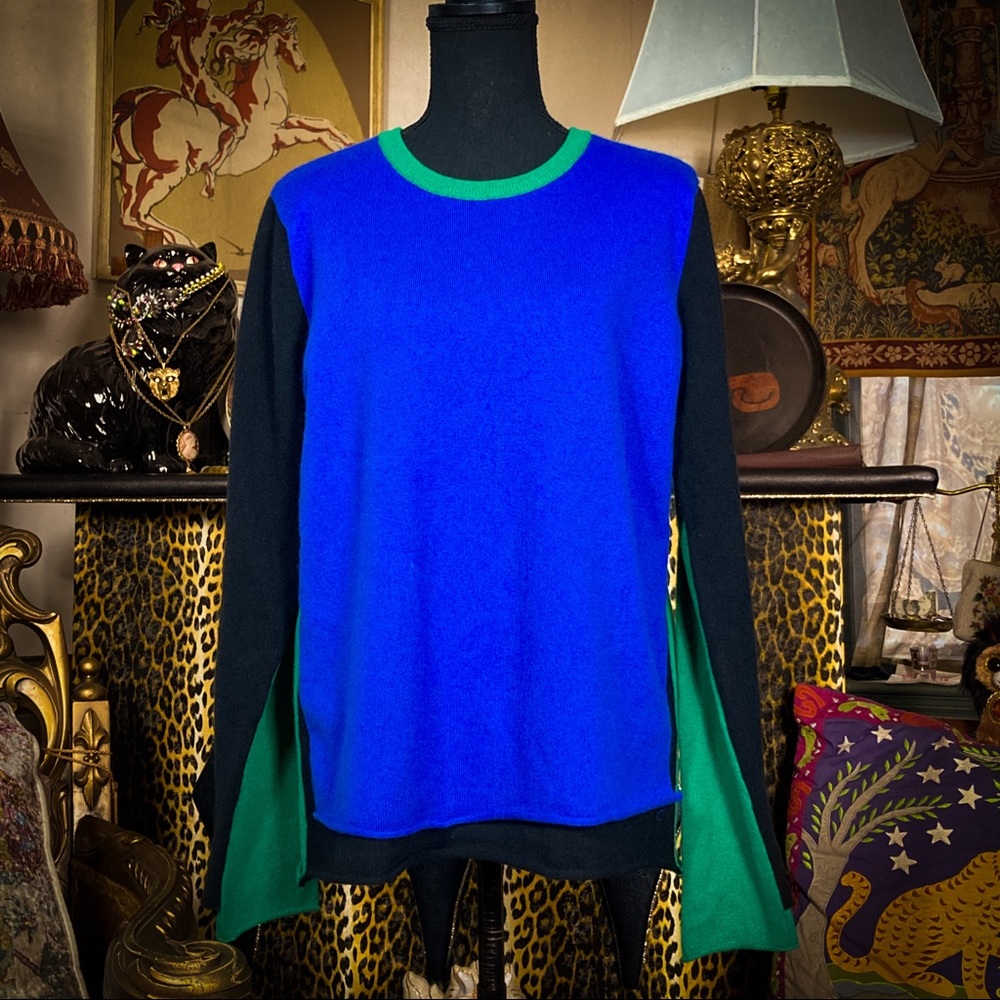 Pringle 2011 Color Block Cashmere Sweater size XL